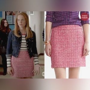 Banana Republic Pink Tweed Skirt Size 6